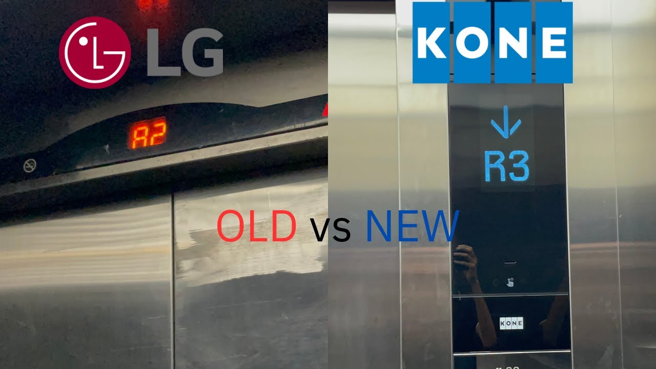 [Old vs New] LG elevator vs KONE elevator @    Power Plant Mall, Philippines