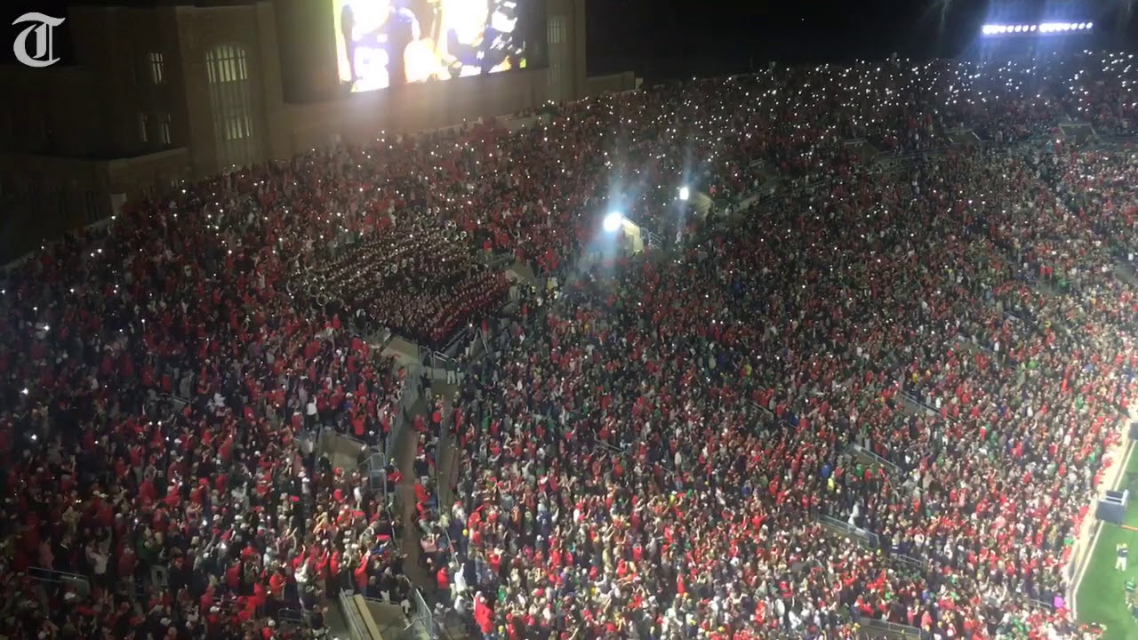 Georgia lights up Notre Dame Stadium