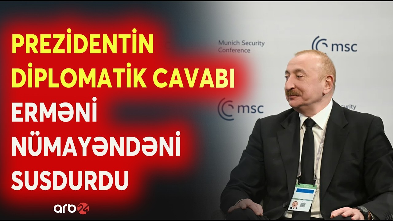 Prezidentdən sakit, amma SƏRT MÖVQE - Erməni nümayəndənin təxribatçı sualını BELƏ SUSDURDU