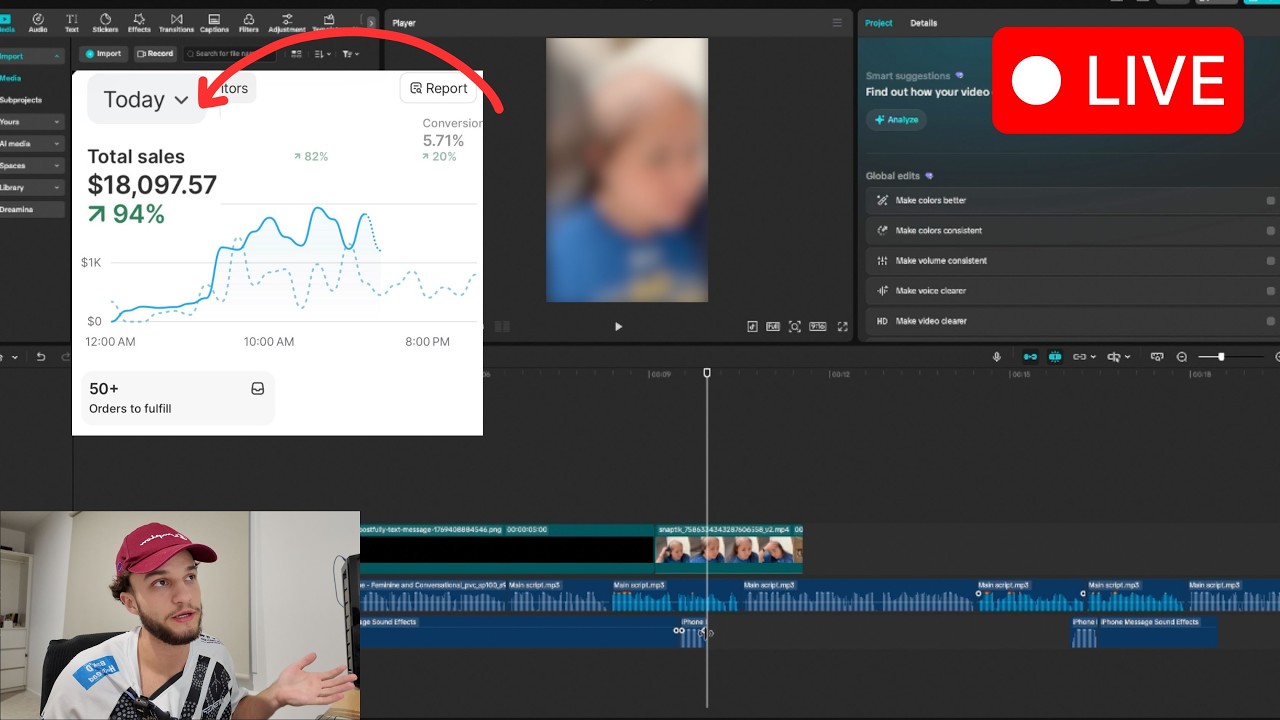 Watch Me Make Winning AI Voiceover Ads Live (FULL COURSE)