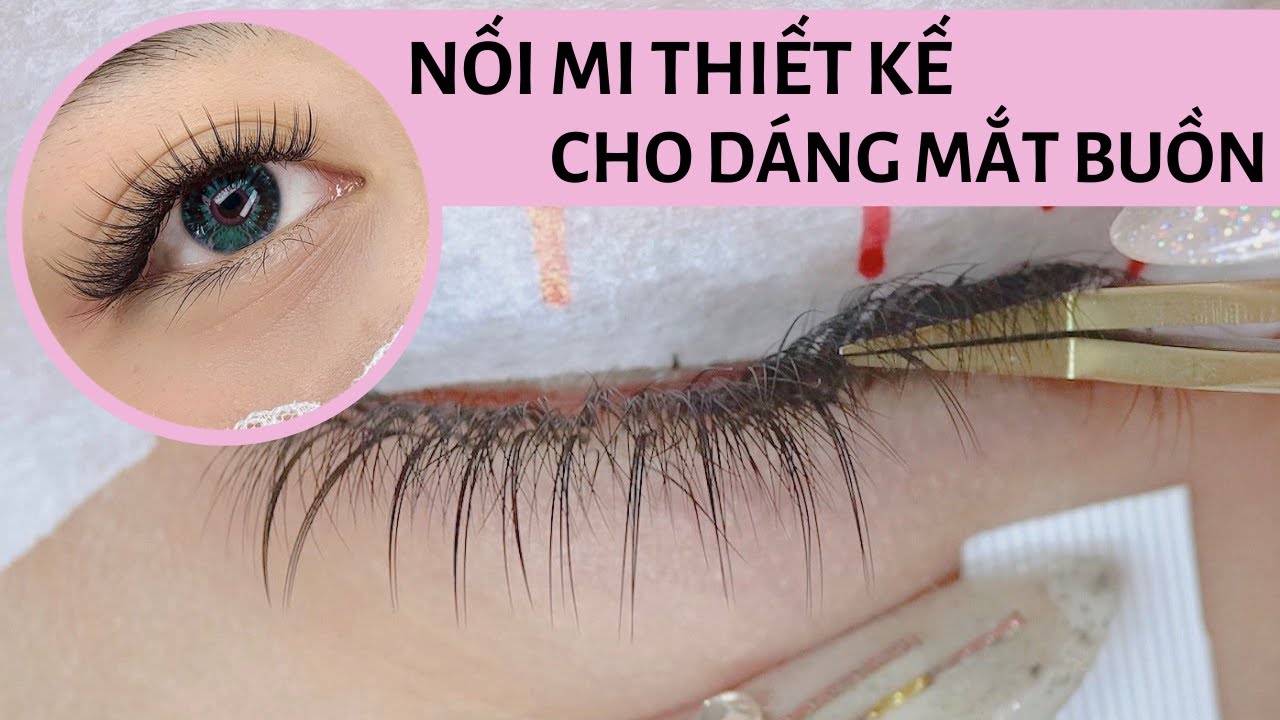 Nối mi thiết kế - Nối mi cho dáng mắt buồn