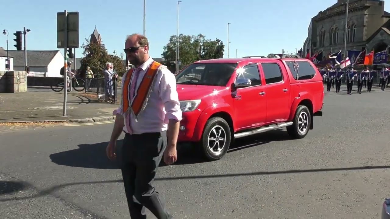 12th July Newry District No 9 Leaving For Demonstration at Dromara 2025.
