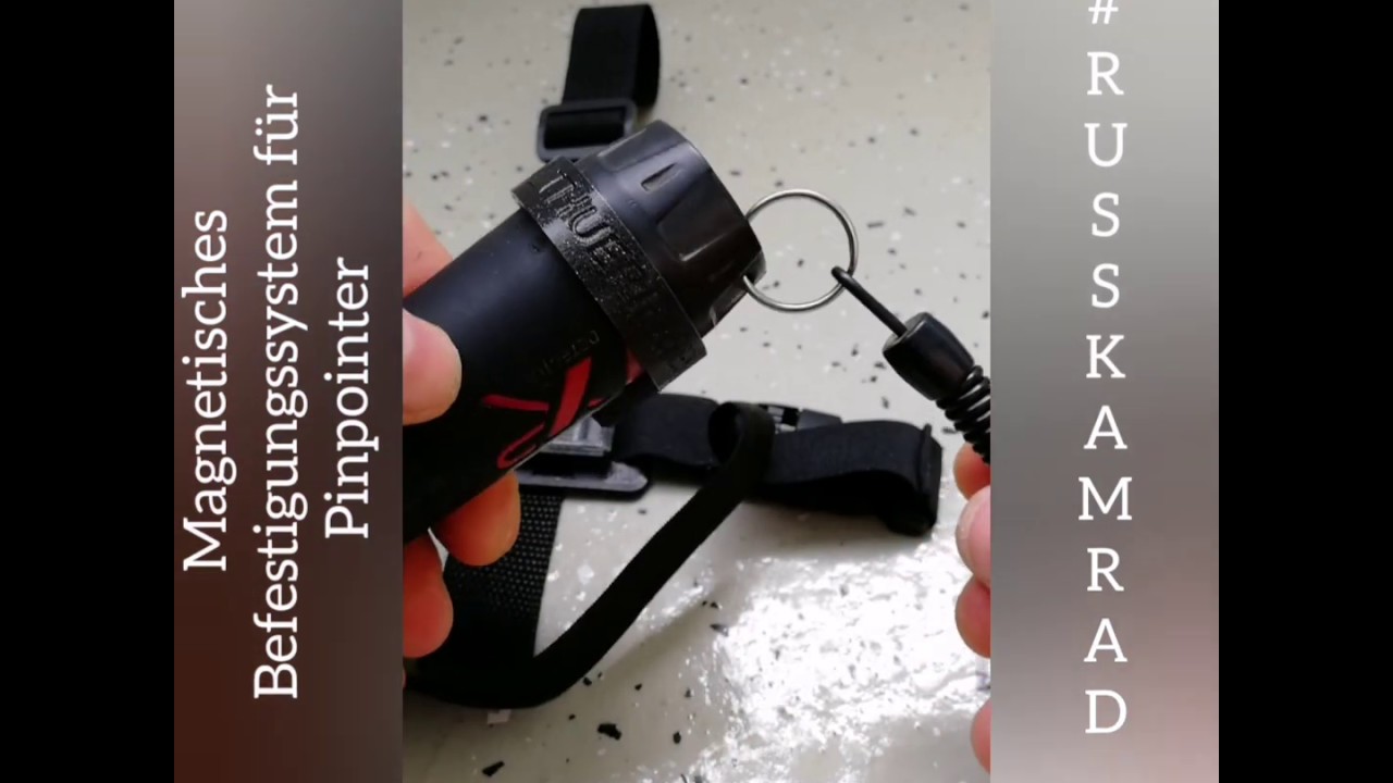 Installation Magnetisches Befestigungssystem f&uuml;r Pinpointer #RUSSKAMRAD (Garrett, MI-4, MI-6....)