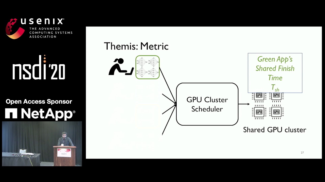 NSDI '20 - Themis: Fair and Efficient GPU Cluster Scheduling