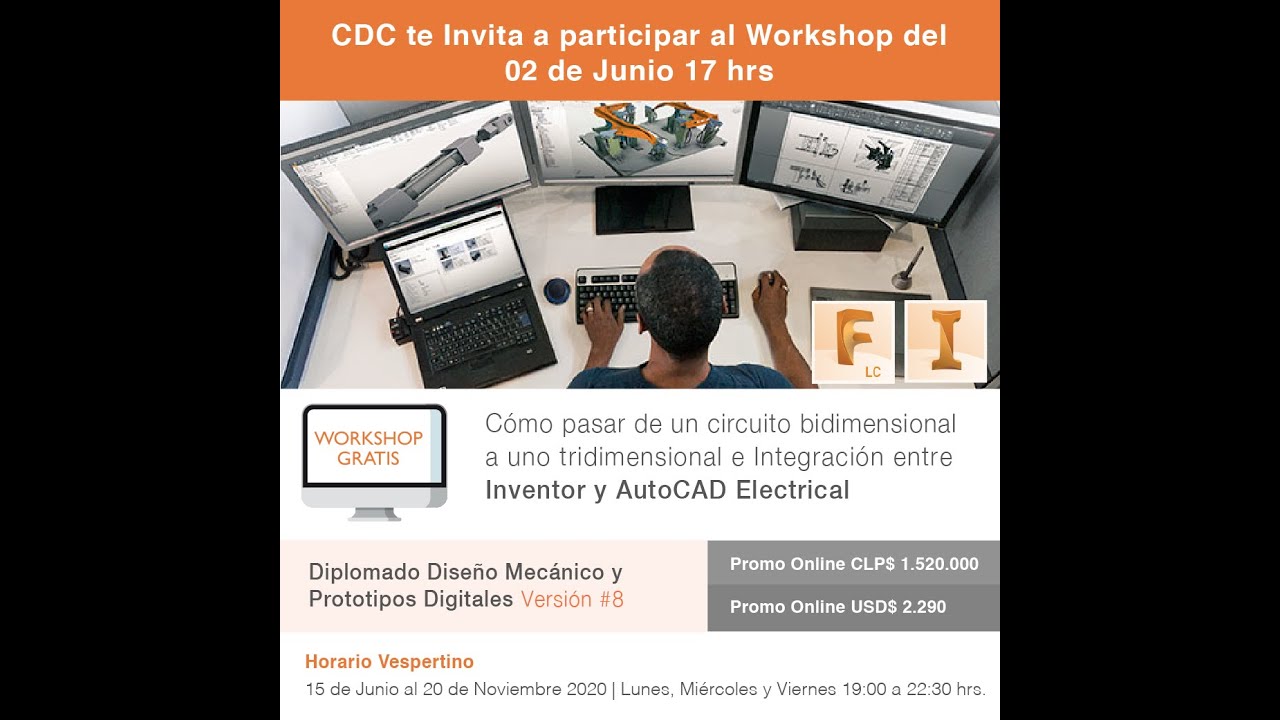 Webinar Workshop Diplomado Diseño Mecánico & Prototipos Digitales con Carlo Porcu