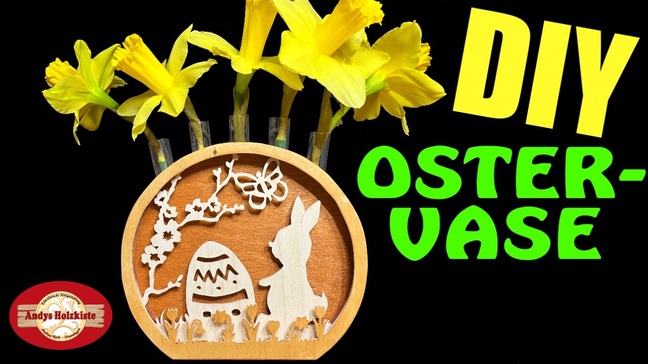 Osterdeko selber machen aus Holz | Dekupiersägearbeit | Scroll saw projects Easter decoration