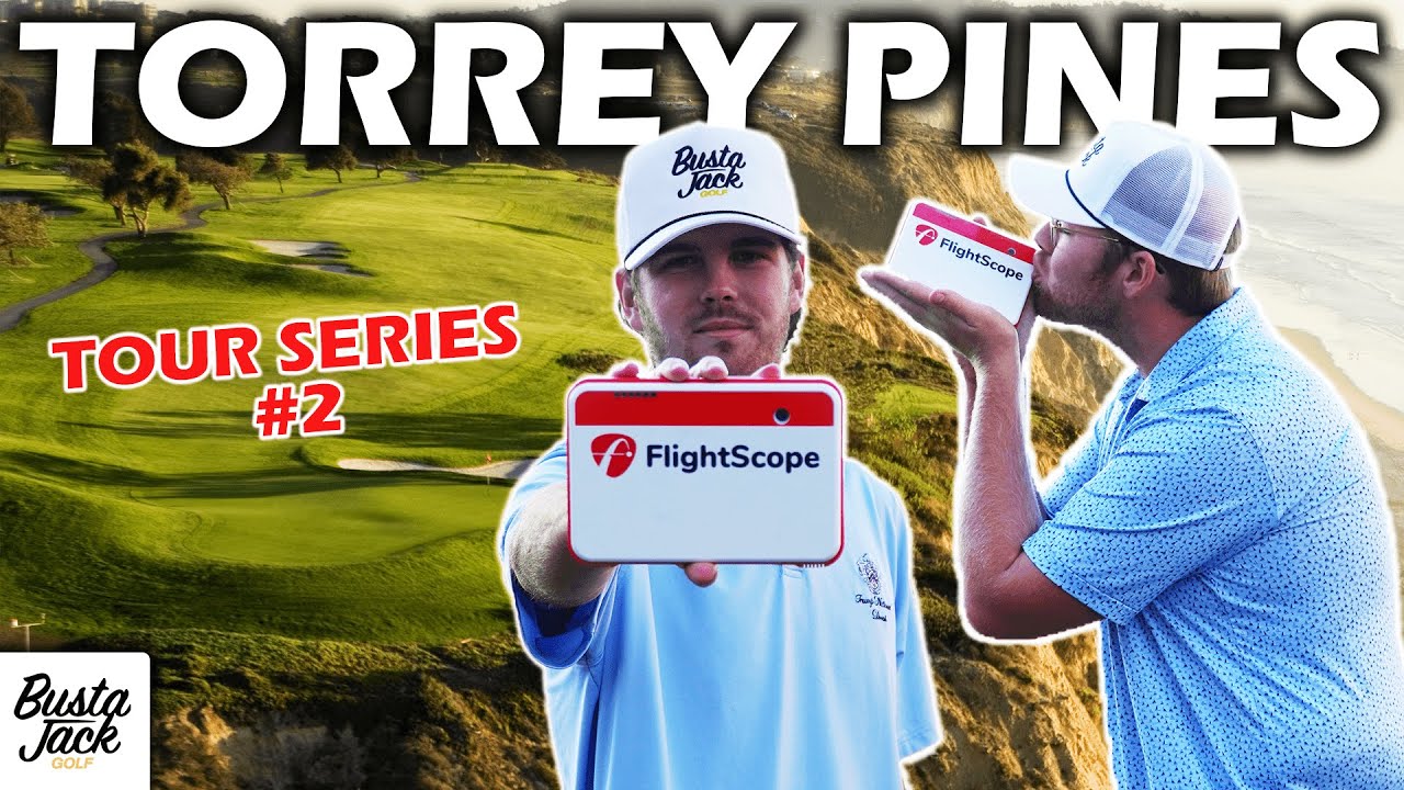 How LOW Can We Go? 2 Man SCRAMBLE on the FlightScope Mevo+ at Torrey Pines (Farmers Insurance Open)