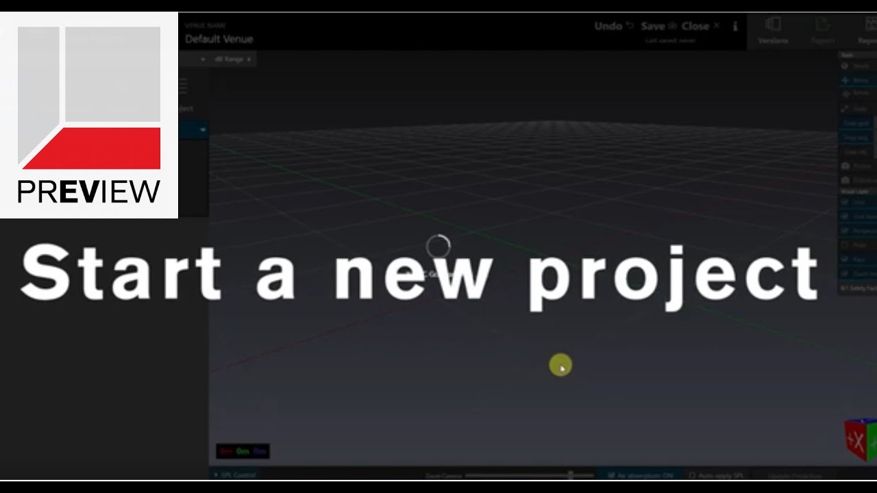 Electro-Voice PREVIEW – How to Start a New Project in PREVIEW [Software Tutorial]