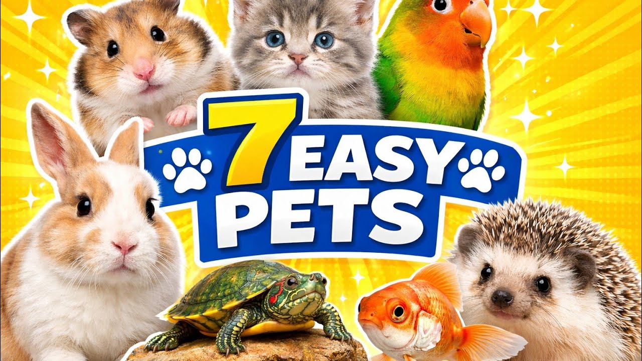 7 Easy Pets for Beginners 🐾 Cute and Low Maintenance Animals