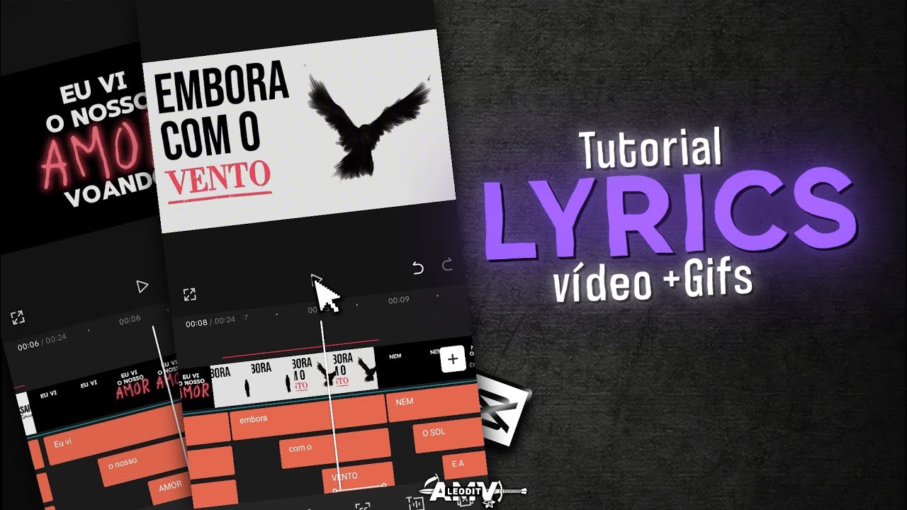 Full Tutorial Como Fazer Lyrics Vídeo Com Gifs no ( Capcut ) 📱