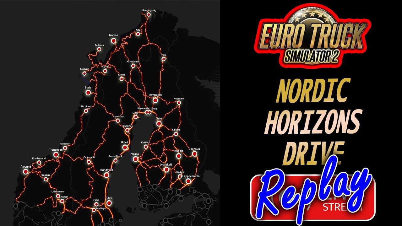 ETS2 Nordic Horizons DLC Norway Sweden Finland Drive