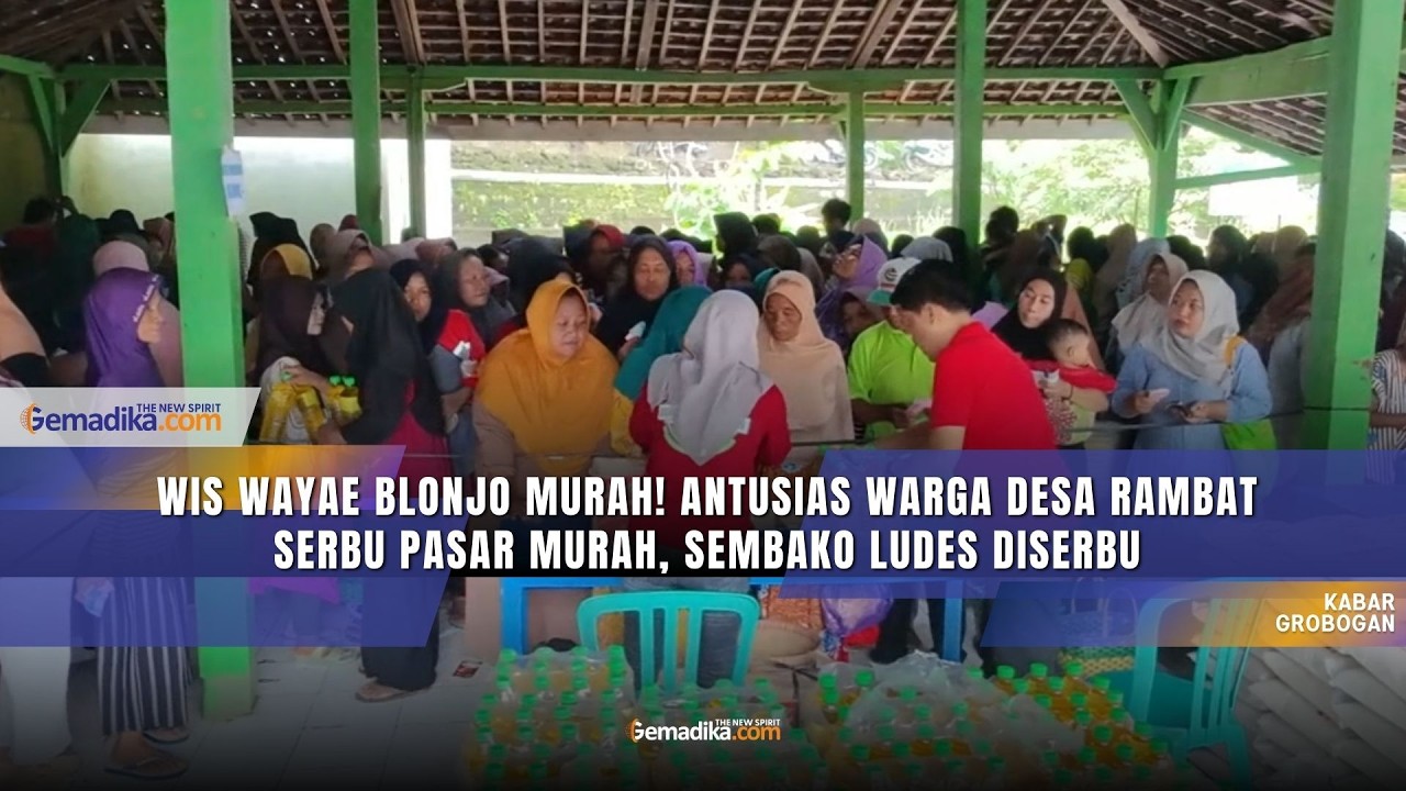 Semarak Pasar Murah Grobogan 2026, Antrean Panjang Warnai Desa Rambat