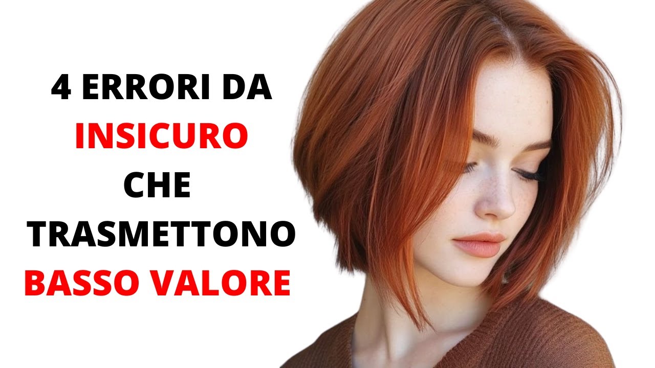 4 errori da insicuro che trasmettono basso valore e zero carisma