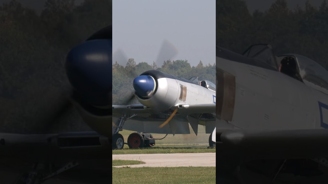 Hawker Tempest Mk.II running its Bristol Centaurus engine