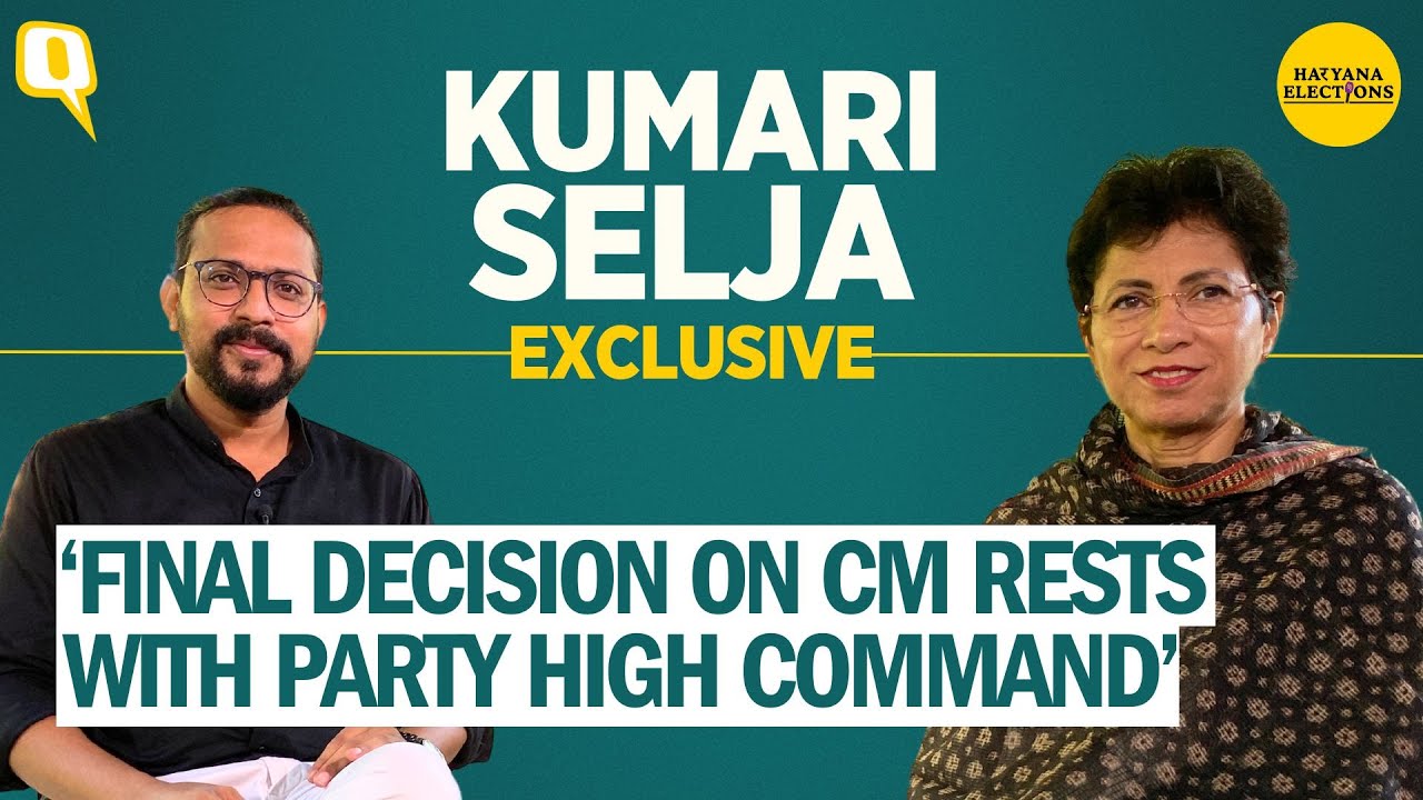 Kumari Selja Interview: 'BJP, JJP Lost All Trust of People of Haryana' | The Quint