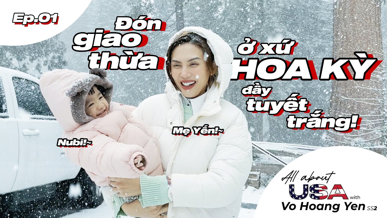 Mẹ Yến và Nubi đón giao thừa ở xứ Hoa Kỳ đầy tuyết trắng | Võ Hoàng Yến Vlog