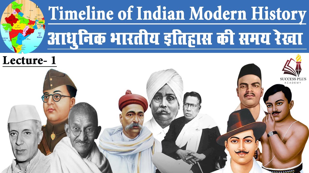 Timeline of Indian Modern History || आधुनिक भारतीय इतिहास की समय रेखा || Spectrum Modern History