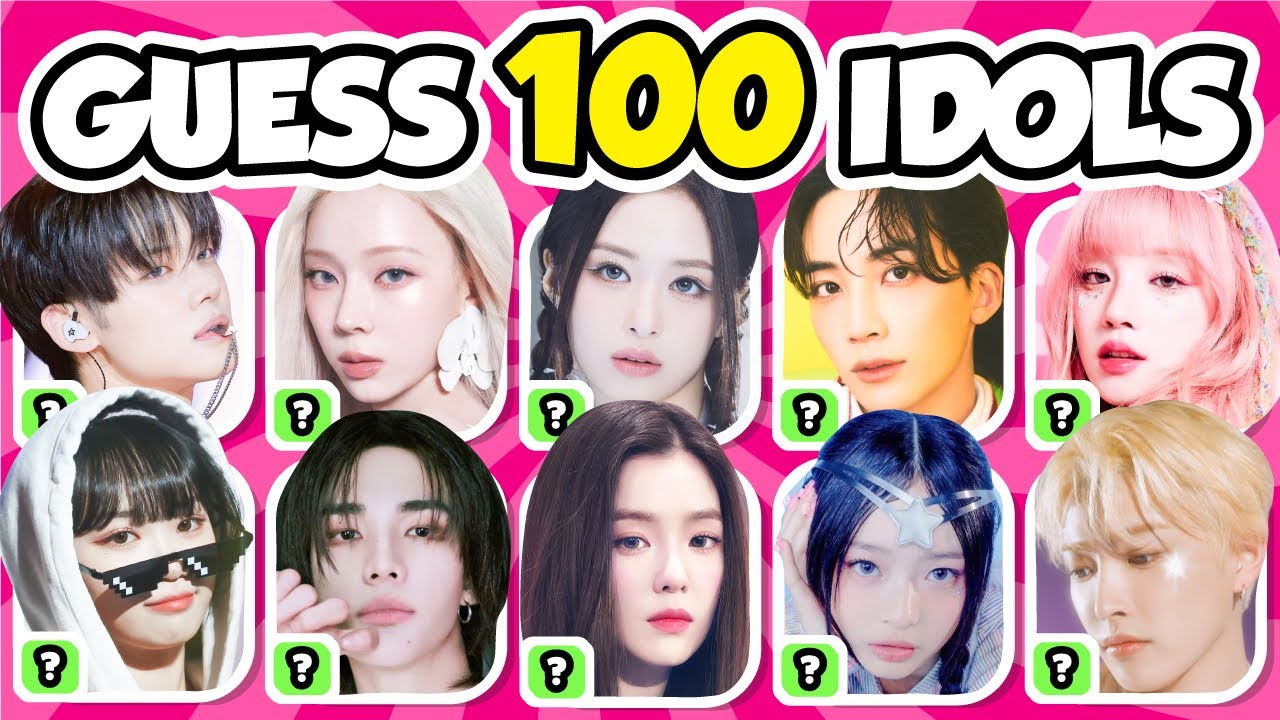 УГАДАЙТЕ 100 KPOP-АЙДОЛОВ ❤️‍🔥 Самые популярные айдолы | Викторина KPOP 2024