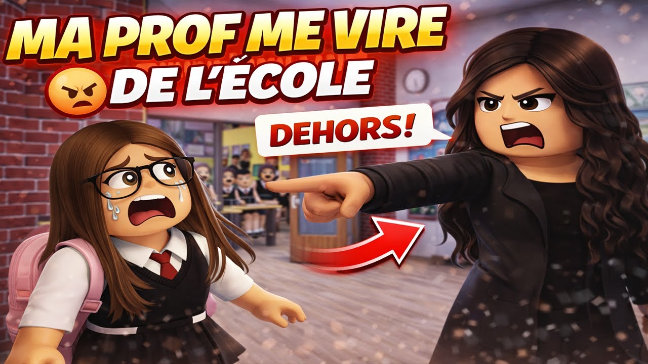 JE ME FAIS VIRER DE L'ECOLE SUR BROOKHAVEN ROBLOX !! Ma prof m'a viré..😱😱