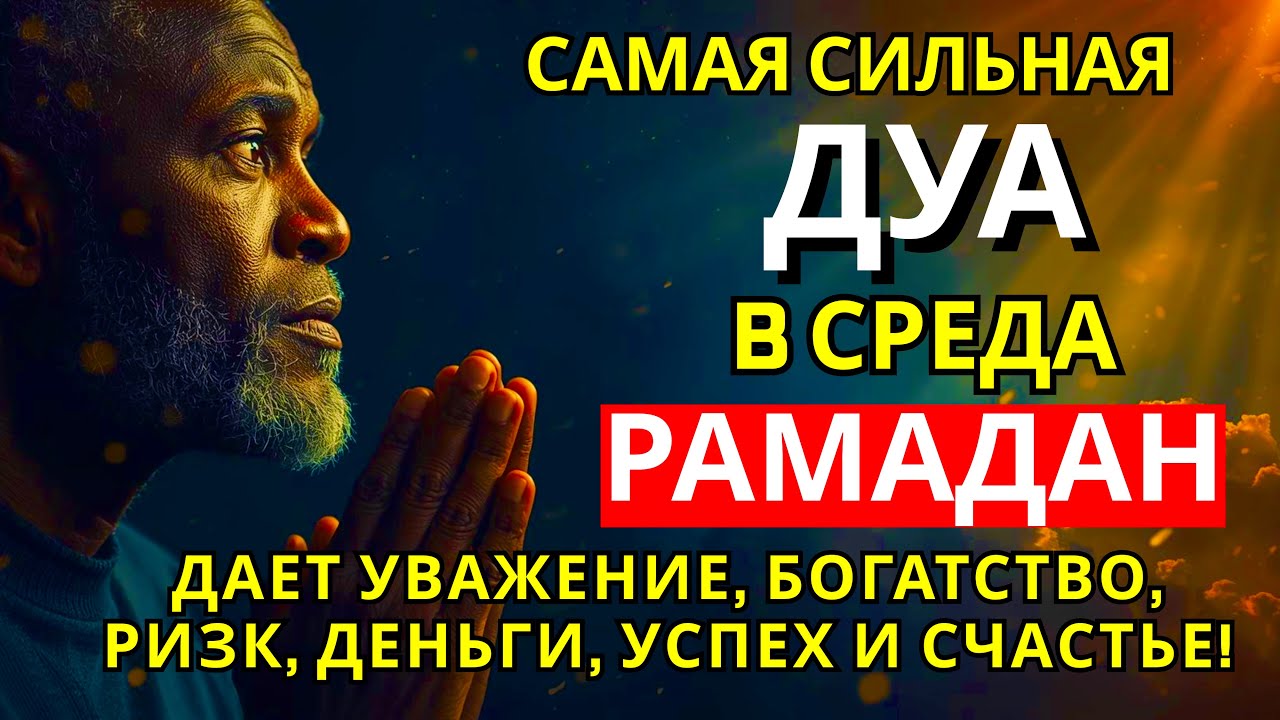 САМАЯ СИЛЬНАЯ Дуа в СРЕДА РАМАДАНА!, ДАЕТ УВАЖЕНИЕ, БОГАТСТВО, РИЗК, ДЕНЬГИ, УСПЕХ И СЧАСТЬЕ!#дуа