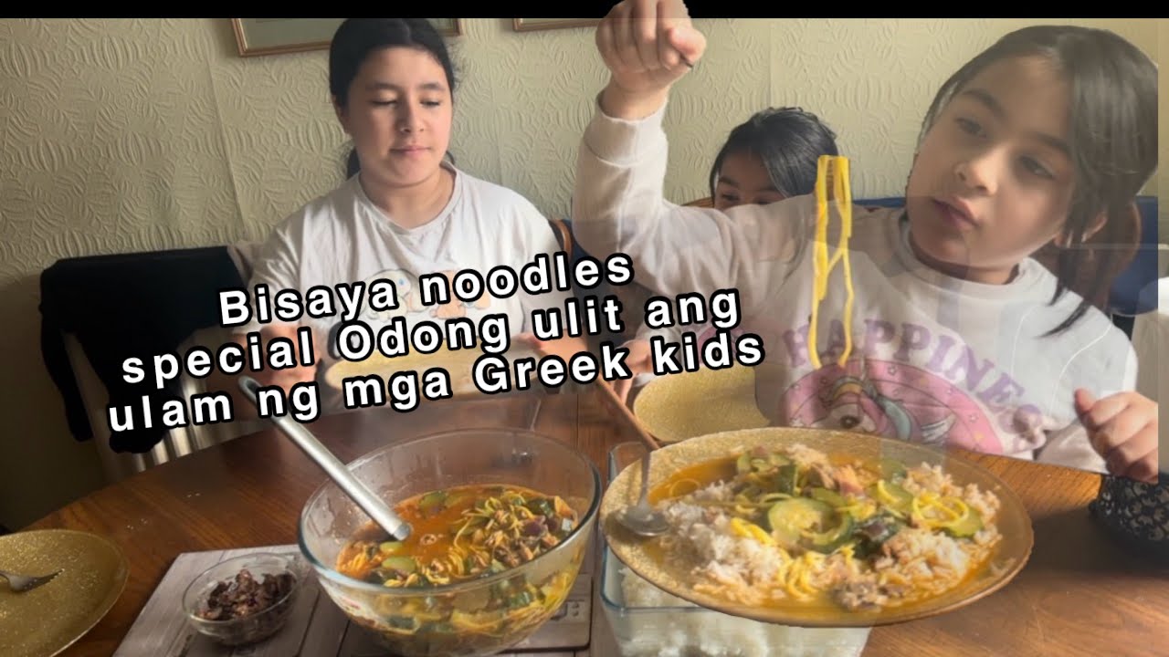 Special Odong Bisaya noodle soup naubos ng mga anak kong GreekPinay 😃 #filipinofood #noodles 