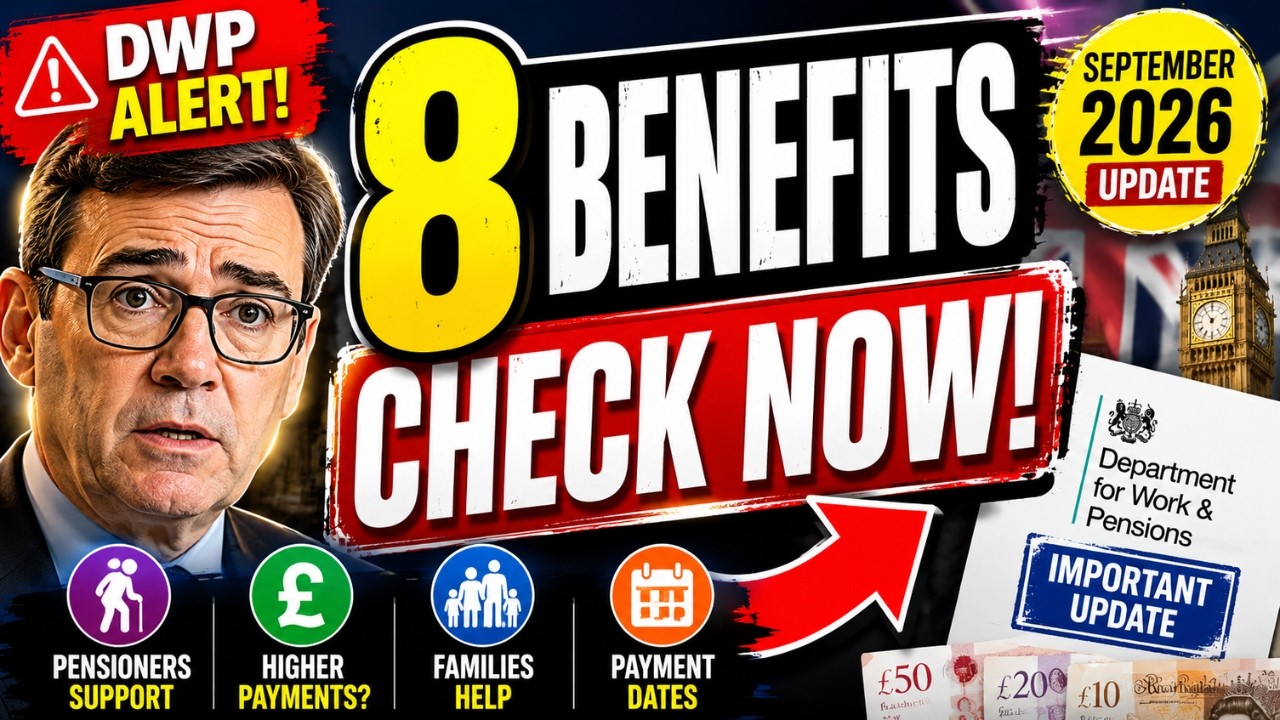 DWP SEPTEMBER 2026 UPDATE &mdash; 8 Benefits Pensioners & Families MUST Check NOW!