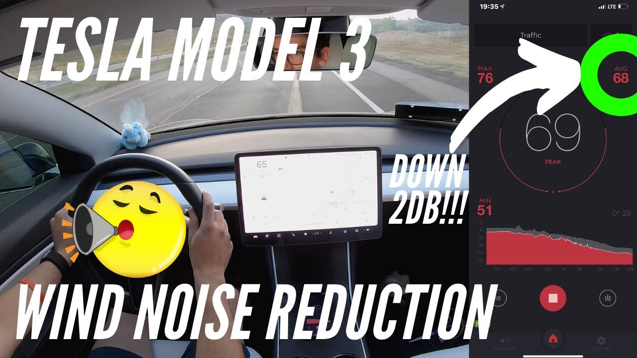 Tesla Model 3 Cabin WIND NOISE Reduction - Step 2 (BASENOR)