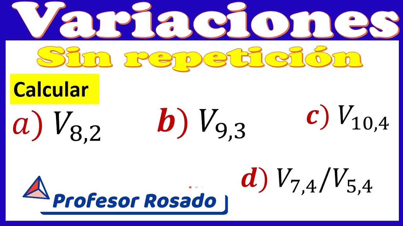 Cálculo de Variaciones sin repetición
