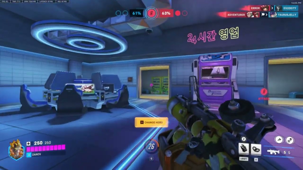 Low quality overwatch gameplay Part-1
