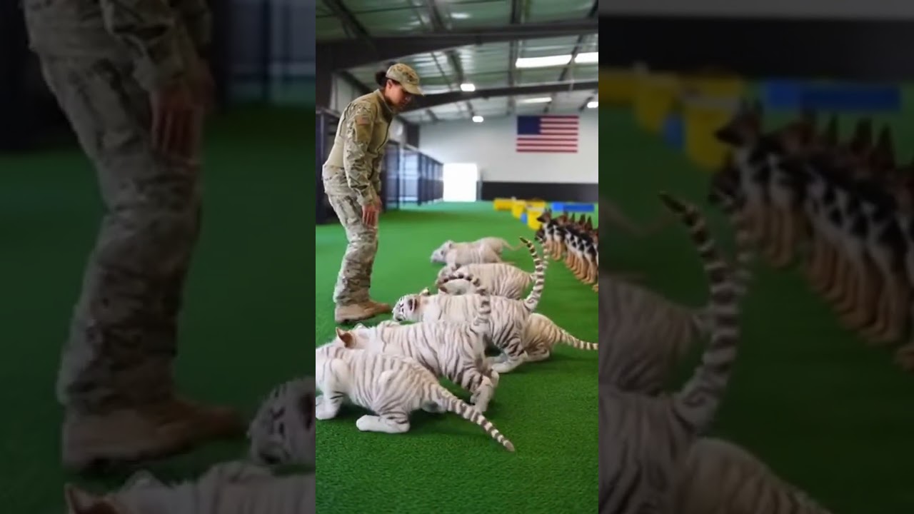 Tiger Cubs Train with Military Precision 