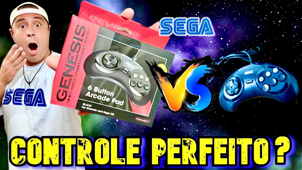 Controle 6 Botões Retro-Bit é BOM? 👀 Review REAL no Mega Drive ORIGINAL!