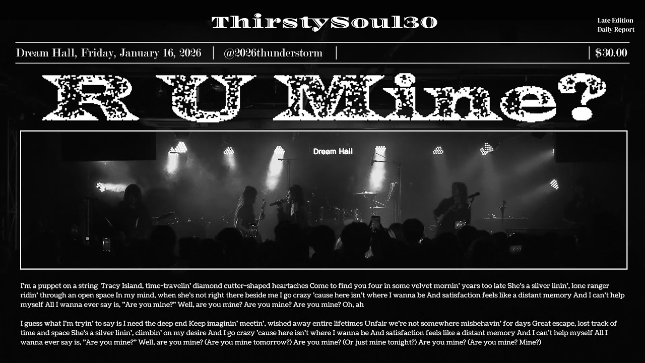 [260116 정기공연 Thunder Storm] R U Mine – Arctic Monkeys (Covered by Thirsty Soul 30)