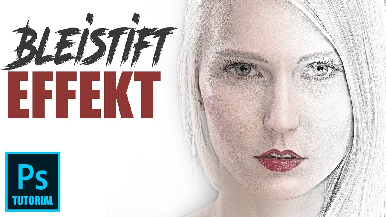 PHOTOSHOP Tutorial deutsch - Bleistift Effekt