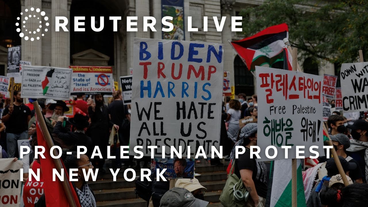 LIVE: Pro-Palestinian protest in New York