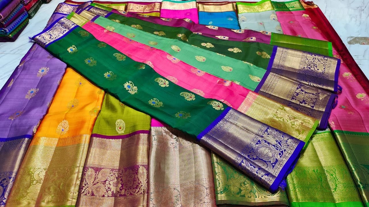 Pure Handloom Kanchi Pattu Sarees -- దీపావళి ఆఫర్ -- పెళ్లి సేల్ --  Single Saree Delivery