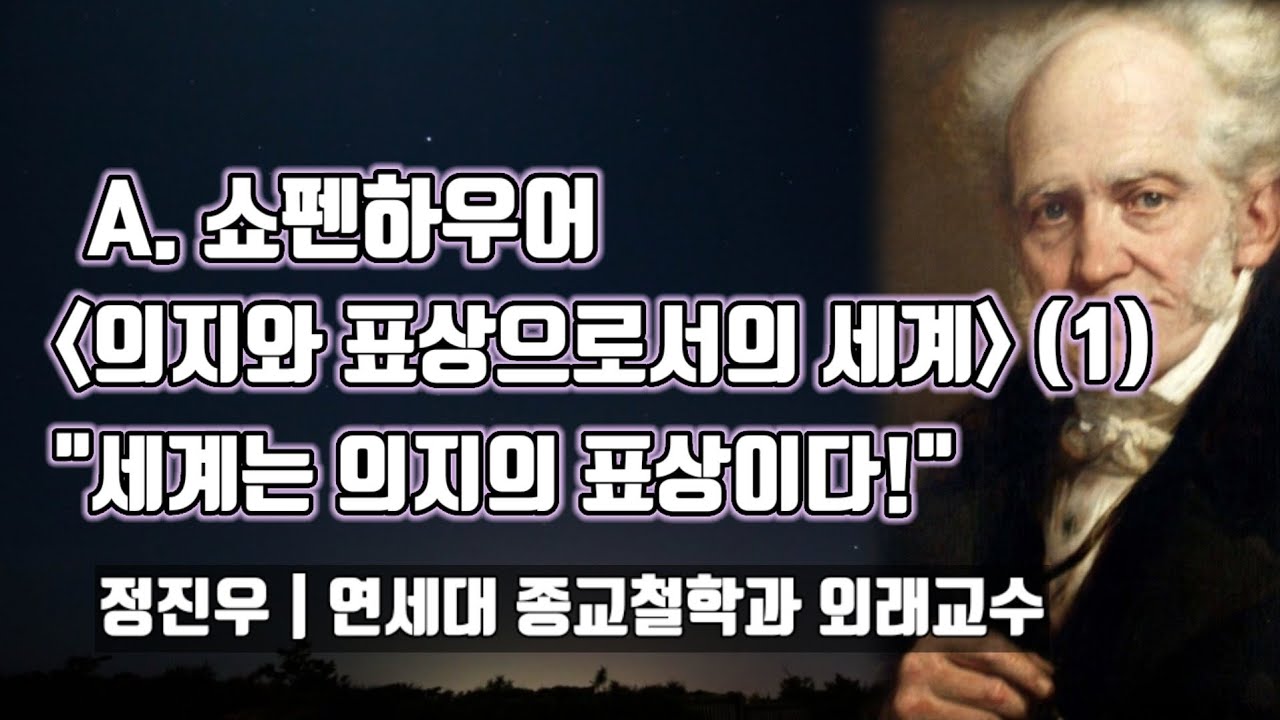 A. 쇼펜하우어 [의지와 표상으로서의 세계](1) 