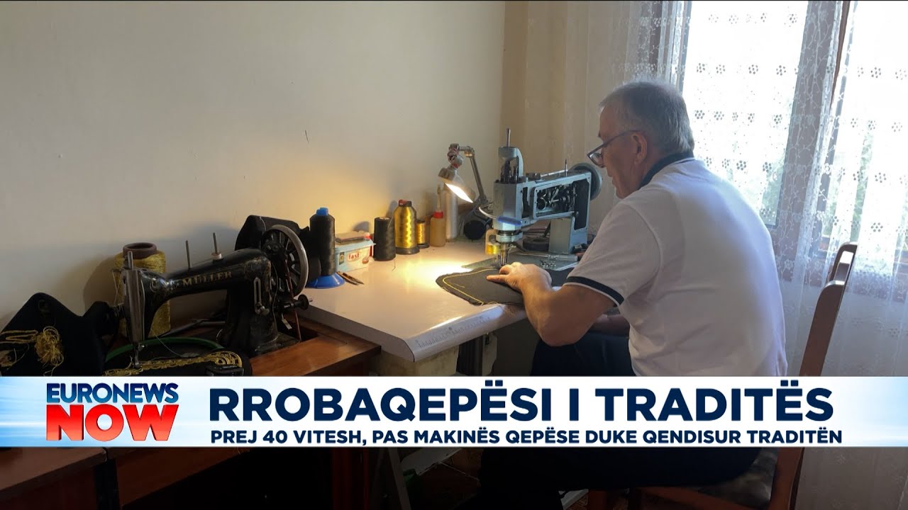 Rrobaqepësi që ‘qëndis’ traditën, 40 vite pune me makinën qepëse