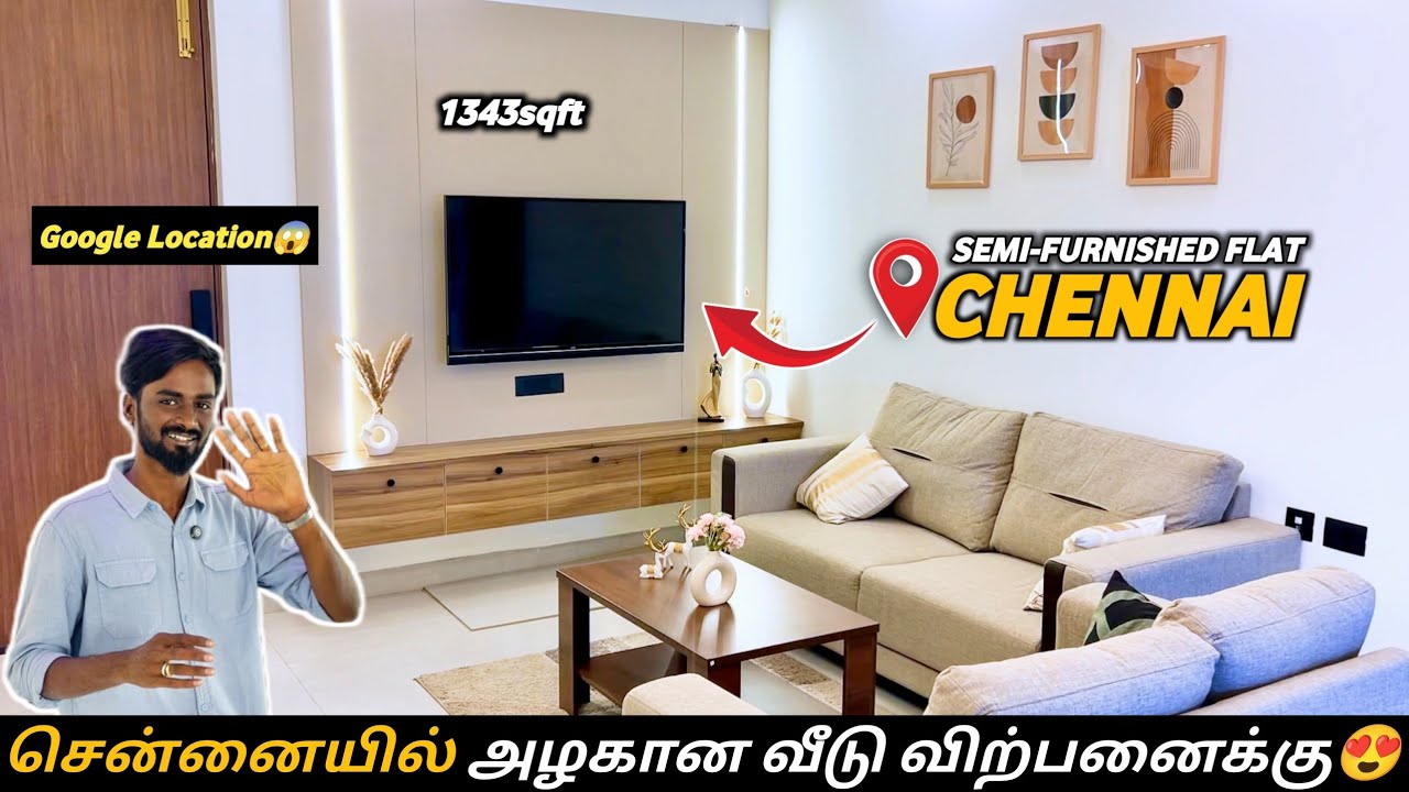 😍1343sqft 3BHK💥East Facing🏡Flats for sale in Chennai Perungalathur😱Near Shriram Gateway‼️