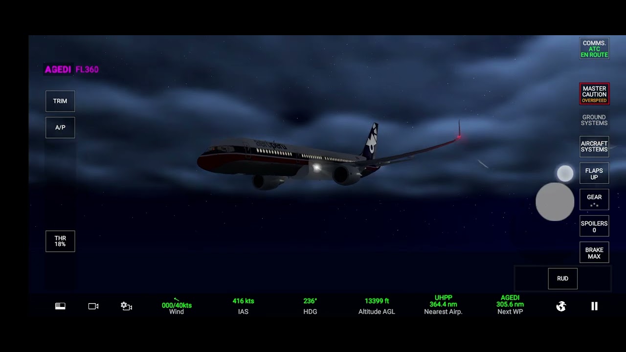 Rfs simulator Boeing 757-300 Aeroperu flight 603 - crash Animation