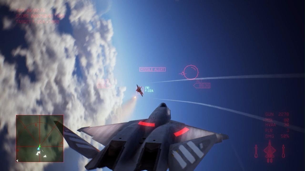 AC7 - The YF-23 just looks amazing, Mission 19 warmup, all Campaign stuff on Ace difficulty