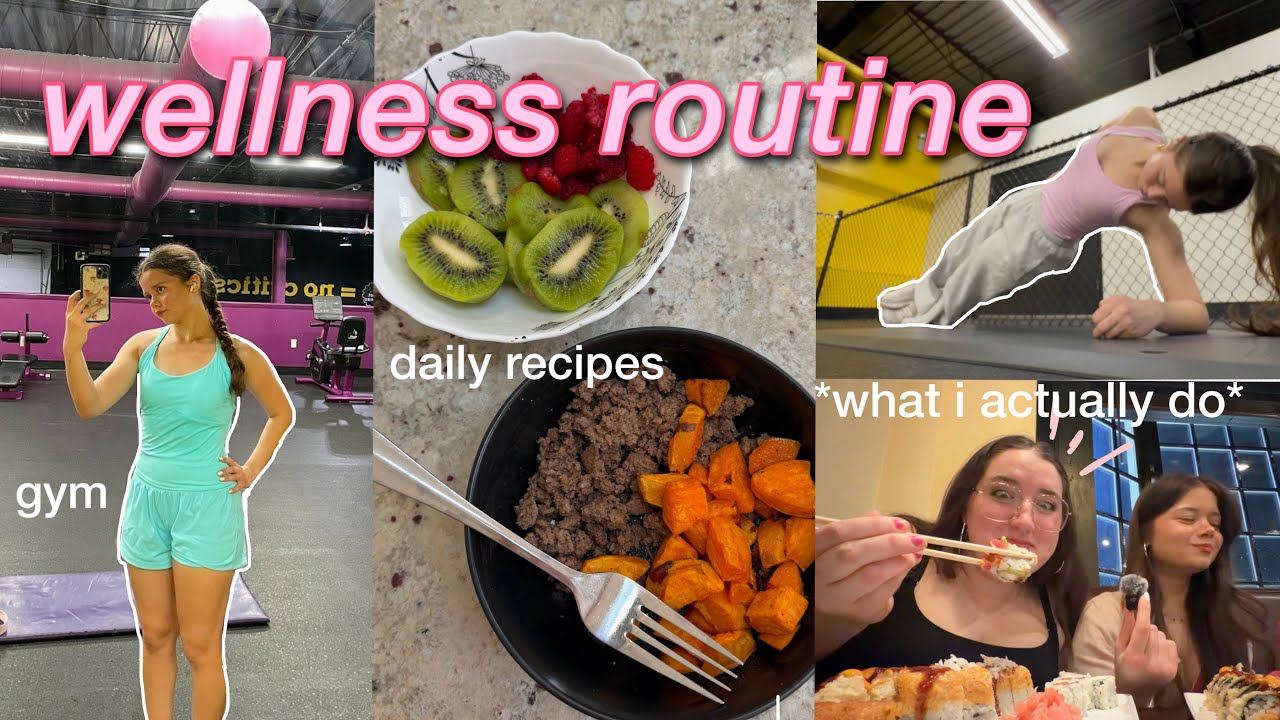 my REALISTIC wellness routine🧘🏼‍♀️🥝 (what I eat, workouts + mental health)