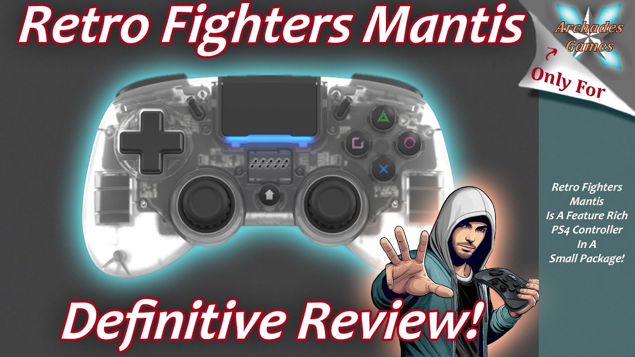 Retro Fighters Mantis Review - A Small Fully Featured PS4 Controller!