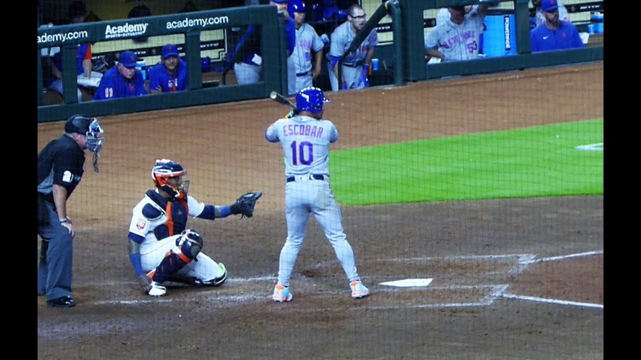 Eduardo Escobar at bat (home run)...Mets vs. Astros...6/21/22