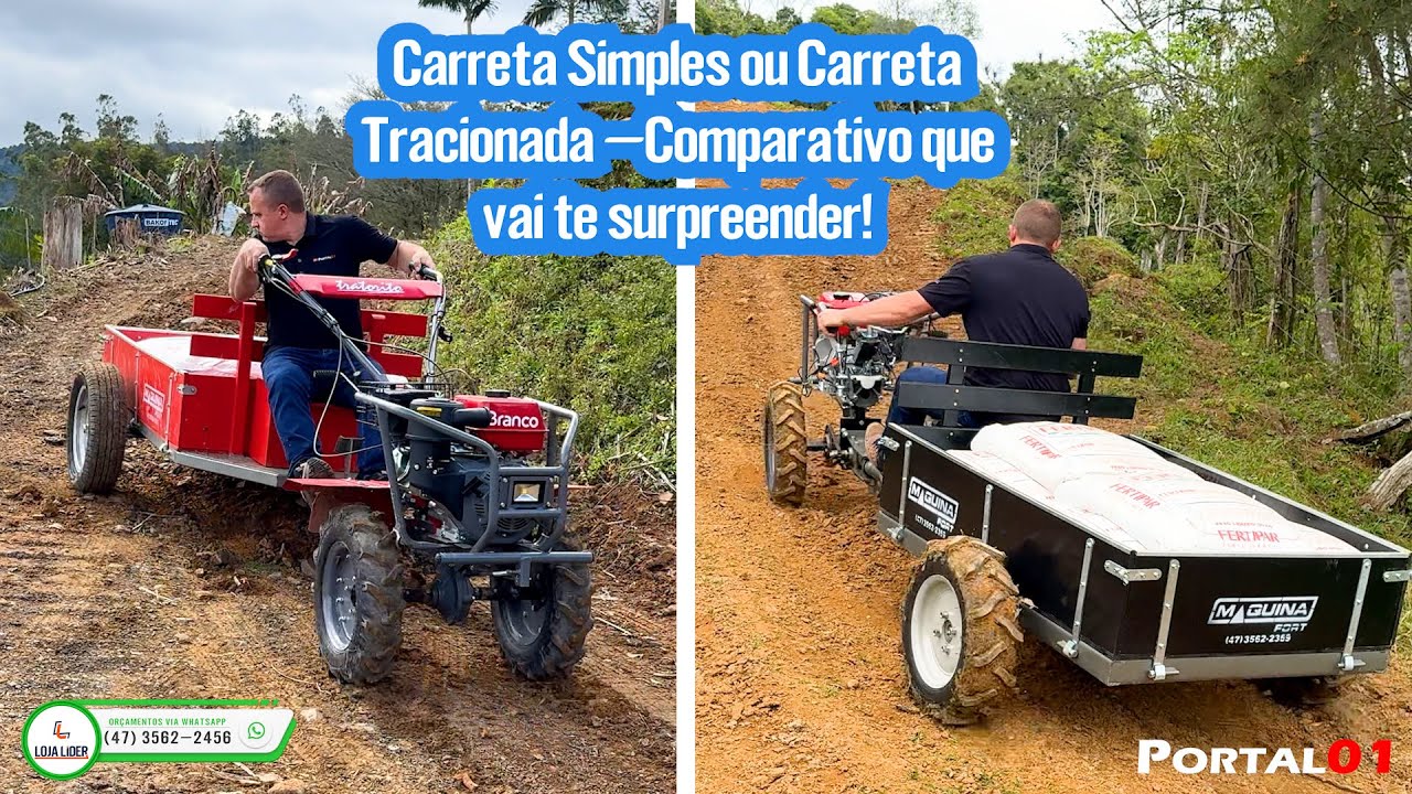 Carreta Simples VS Carreta Tracionada - Comparativo que vai te surpreender!