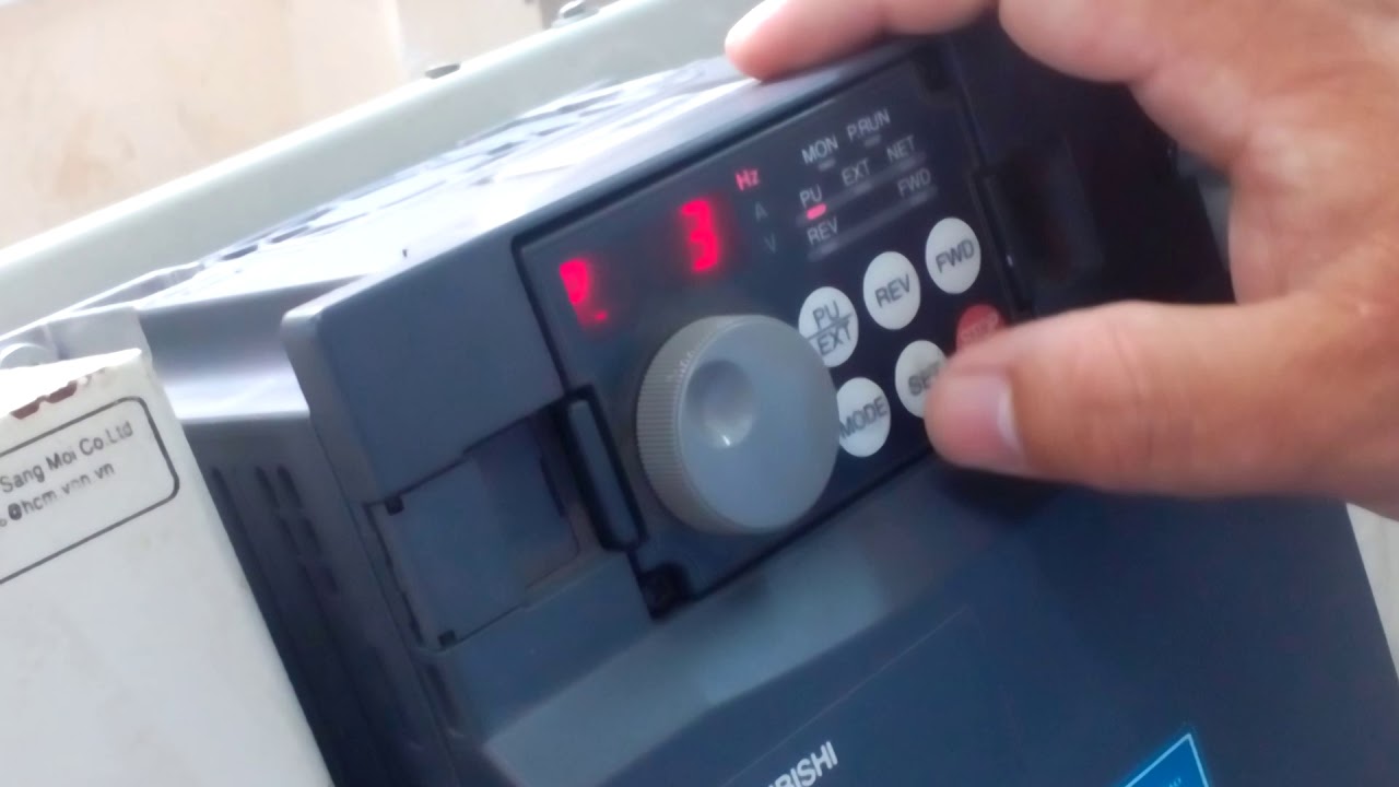 cài đặt thông số biến tần A700 TVU