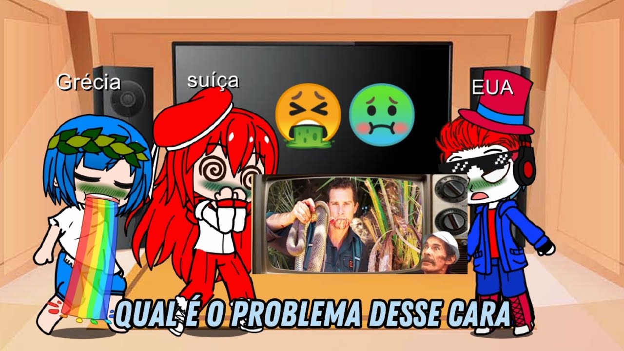 países reagindo ao Fala de tudo top momentos mais insanos e nojentos da tv A prova de tudo 🤢🤢🤮🤮
