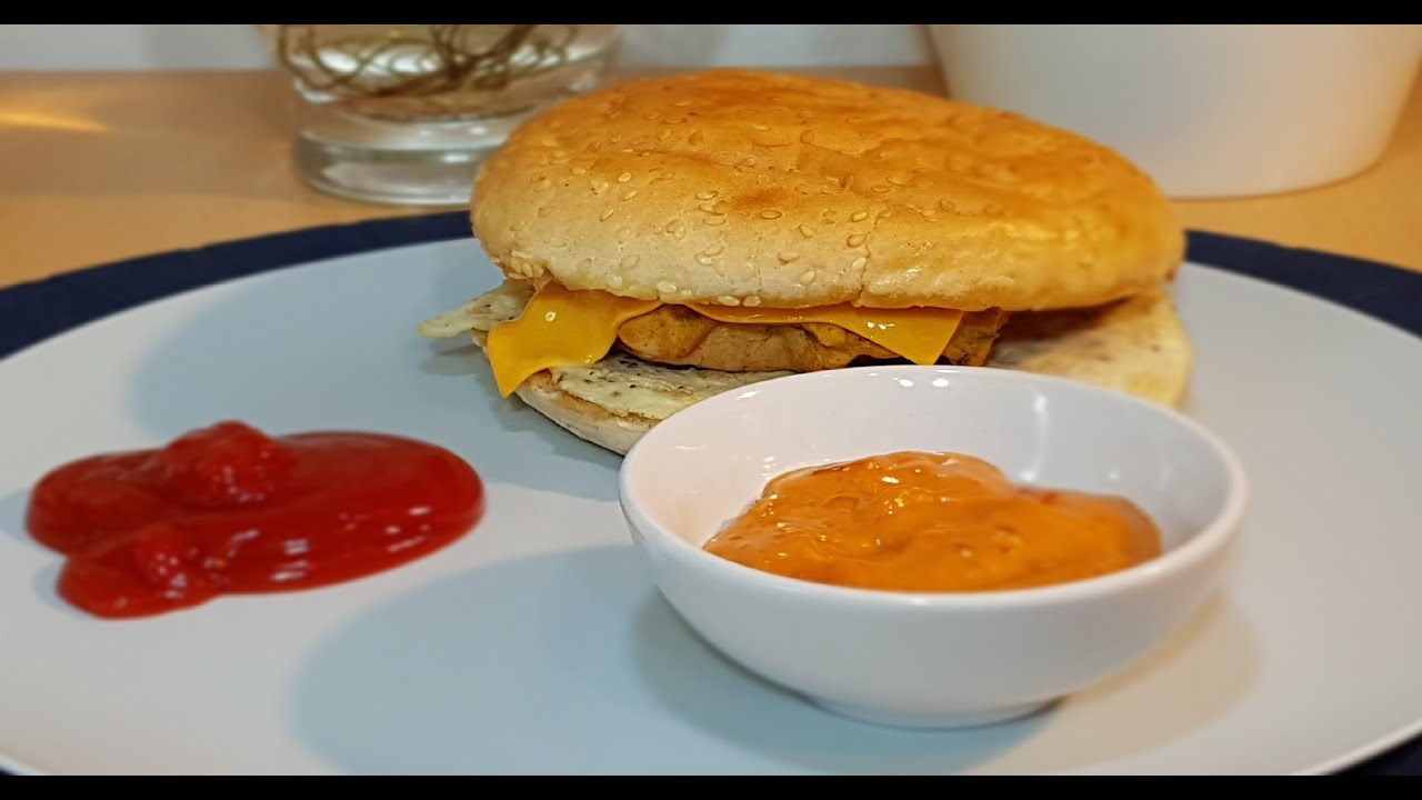 Vegetable Burger with Hummus