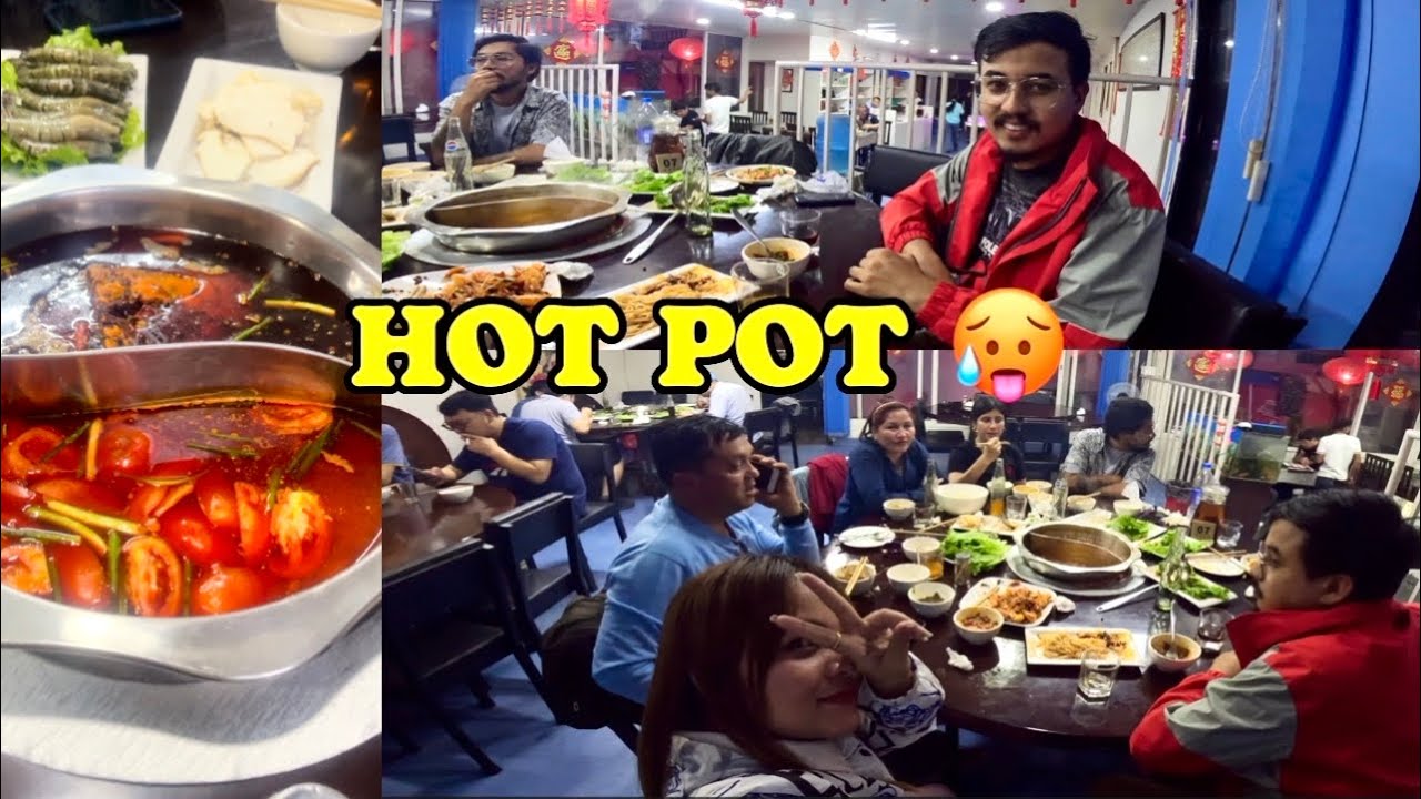 Trying Hot Pot For The First Time | Too Hot 🥵🥵 | Thamel | Chinese Food Vlog