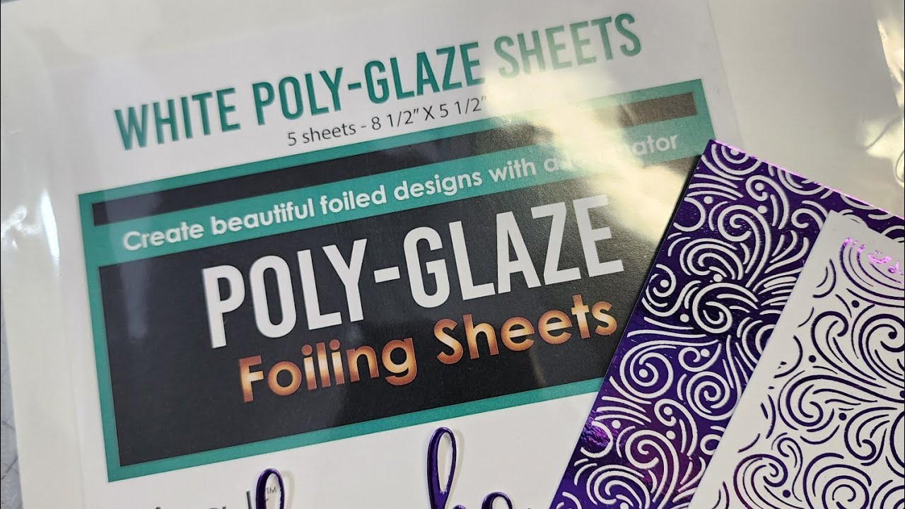New White Poly glaze sheets by GIna K Designs for  ANY FOILING!