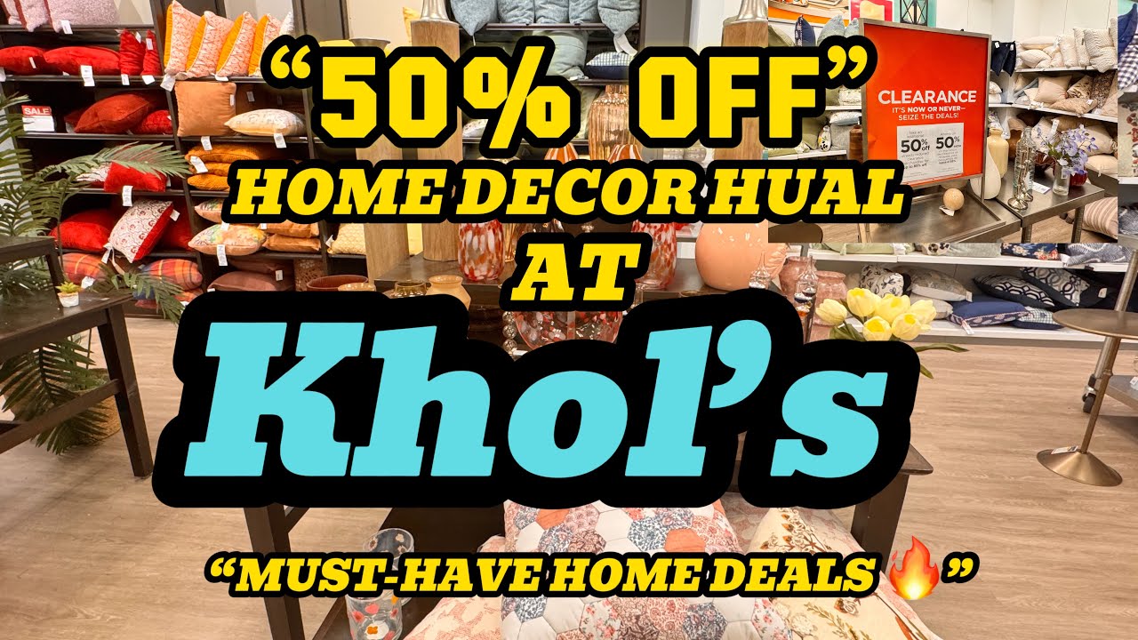 KHOL’S !!! 💥”50% OFF CLEARANCE HOME DECOR  HUAL” KHOL’S SHOPPING 🛒 !! Shop with me.💥